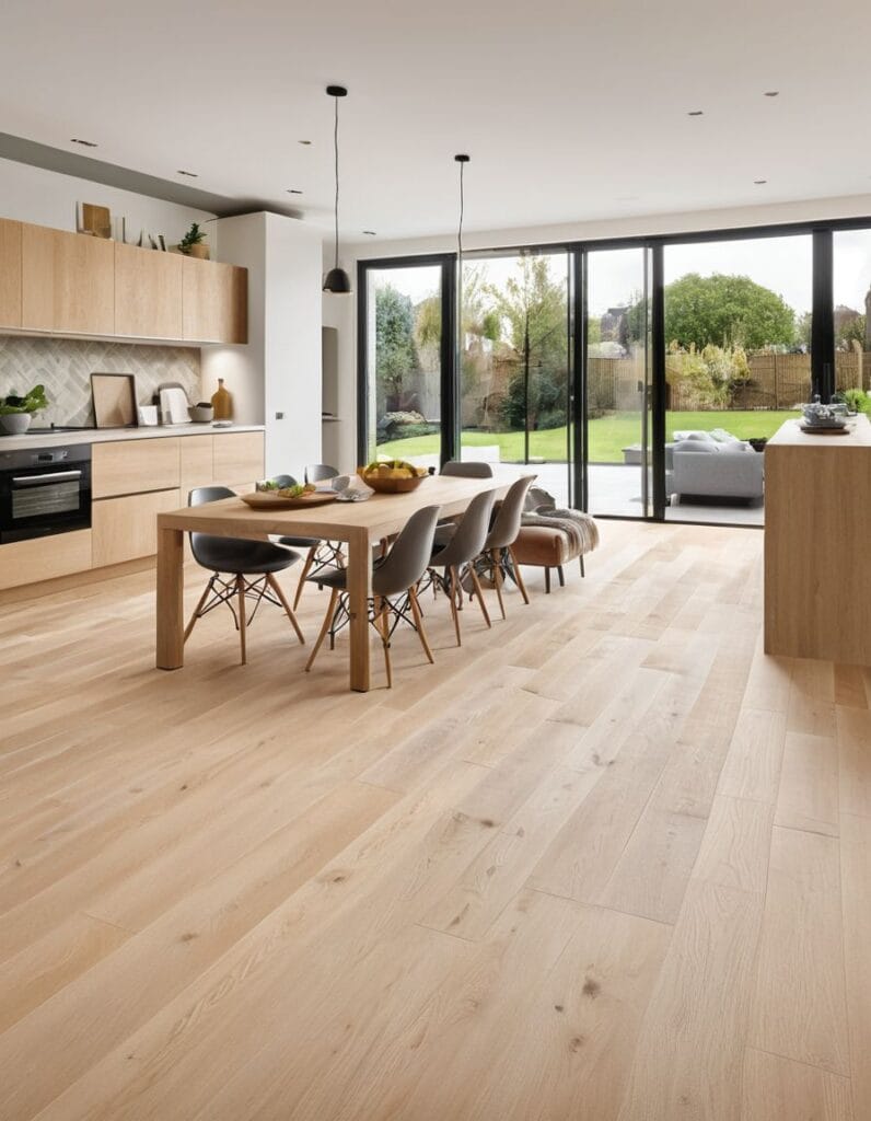 light hardwood flooring